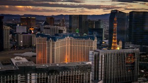 Las Vegas Strip desde una cabina de Las Vegas noria High Roller