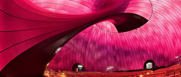 Así es por dentro la primera sala de conciertos inflable del mundo.